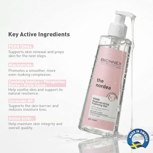 Bionnex PDRN Salmon DNA Regenerating Foaming Facial Cleanser, 6.76 fl.oz.