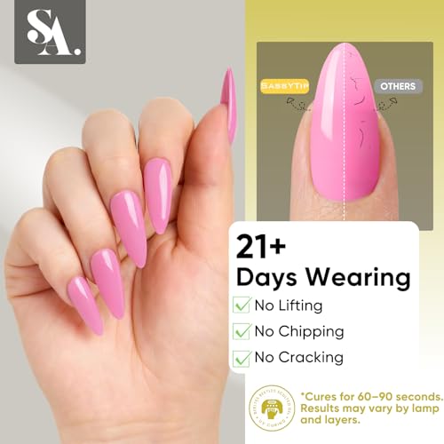 SASSYTIP HEMA-Free Builder Hard Gel - 30g Milky White Nail Extension Gel