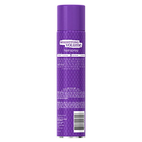 Aussie Headstrong Volume Hairspray - Maximum Hold, 10 Oz