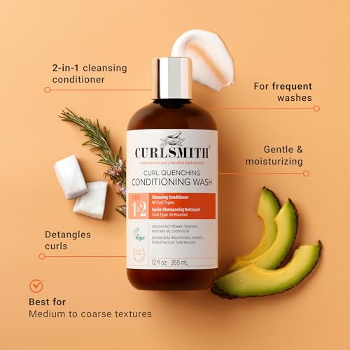 CURLSMITH Curl Quenching Conditioning Wash - Sulphate-Free Co-Wash for All Curl Types