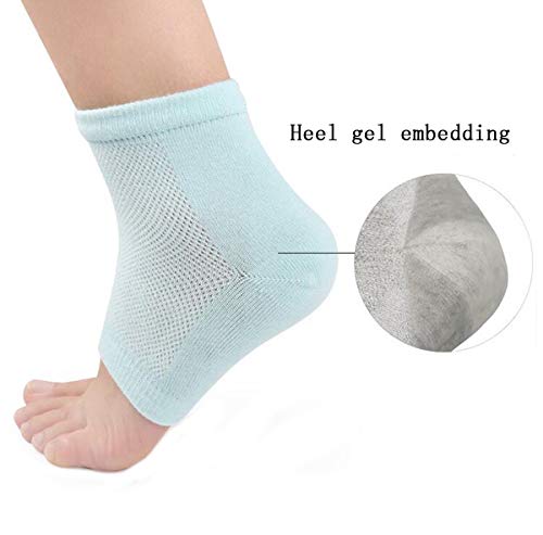Moisturizing Gel Heel Socks - 3 Pairs for Cracked Heels