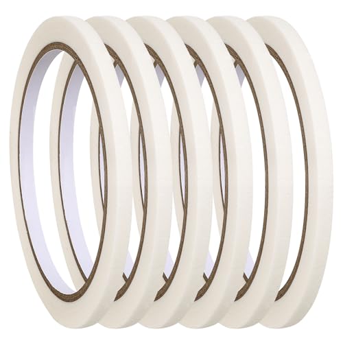 6 PCS White Nail Art Tape for DIY French Tip Manicure