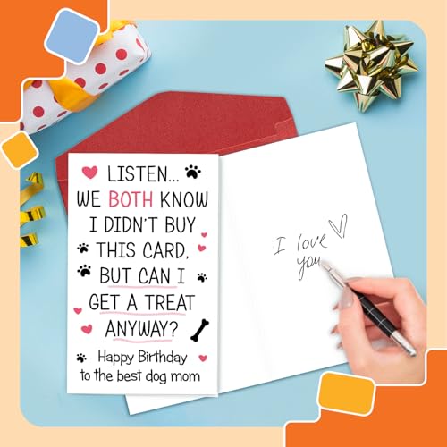 Funny Dog Mom Greeting Card - Heartfelt Gift for Dog Lovers