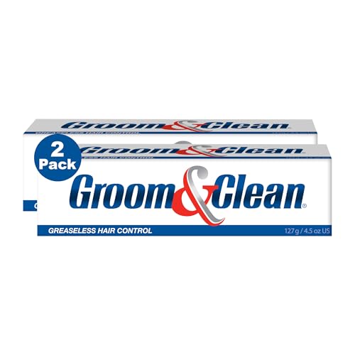 Groom & Clean Hair Styling Gel for Men - 4.5 Oz, Pack of 2