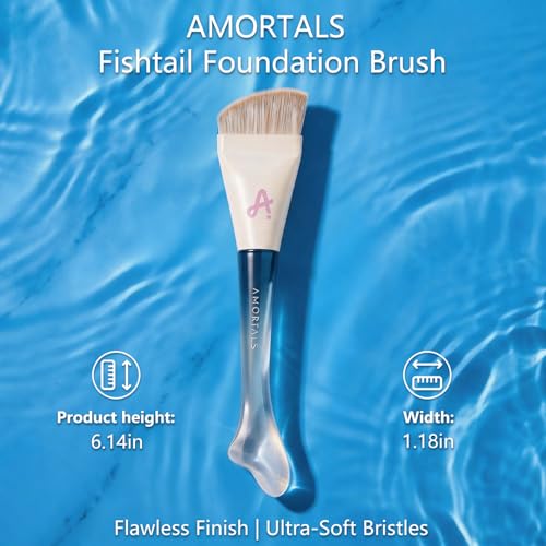 AMORTALS Ultra-Thin Foundation Brush for Flawless Blending