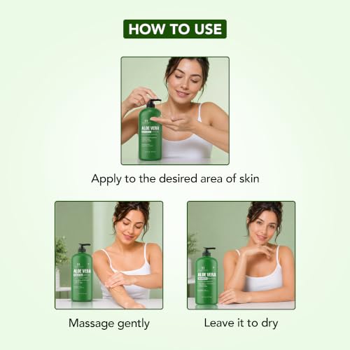 Botanic Hearth Aloe Vera Gel - 16 Fl Oz for Dry & Itchy Skin