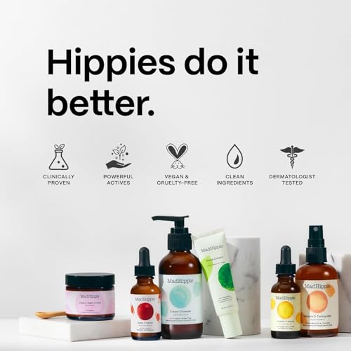 Mad Hippie Cleansing Oil for Face - Gentle Makeup Remover & Facial Cleanser, 2 Fl Oz