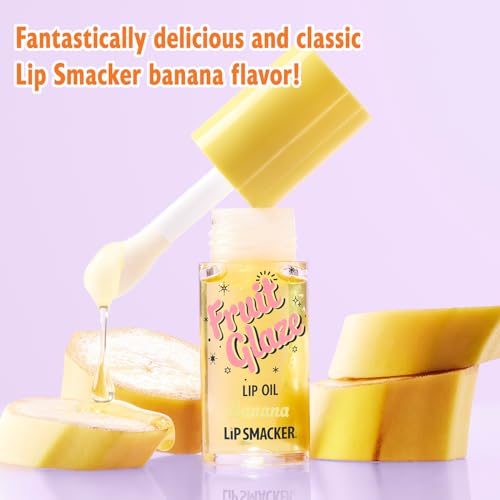 Lip Smacker Fruit Glaze Banana Lip Oil - Ultra-Hydrating Shine