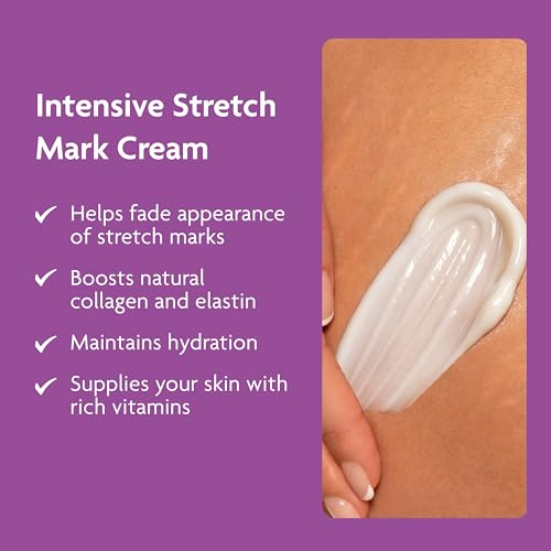 TriLASTIN Stretch Mark Cream ? Collagen & Elastin Support Body Cream with Niacinamide, Vitamin C & Vitamin E ? Hydrating Stretch Mark Lotion for Belly, Hips & Thighs ? Unscented - 5.5 oz