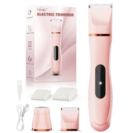 Hair Removal Epilators Bikini Trimmer for Women, Painless Waterproof Electric Foil Shaver Razors for Facial Leg Body Armpit, Ceramic Blade with Type-C Charging, Travel Size, SE Version