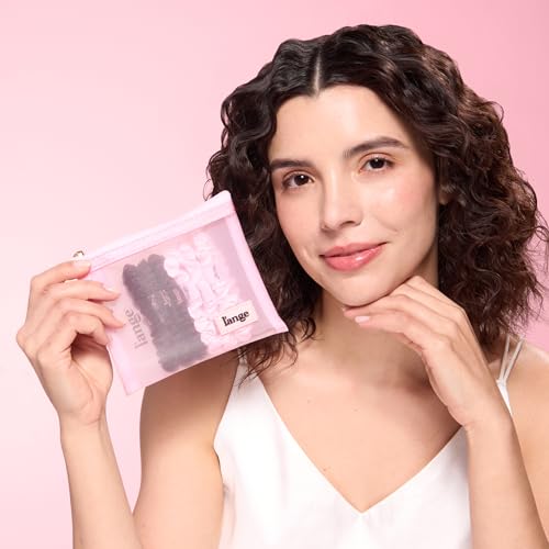 L'ANGE HAIR Small Satin Scrunchies Set - 6 Chic, Crease-Free Hair Ties
