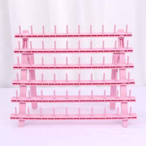 Light Pink Braid Rack for 60 Spools - Hair Extension Holder Stand