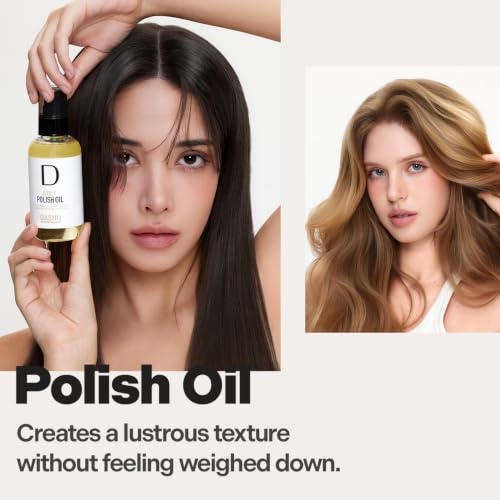 DASHU Pro Airy Polish Oil - 3.38 fl oz Lightweight Hair Styling Oil