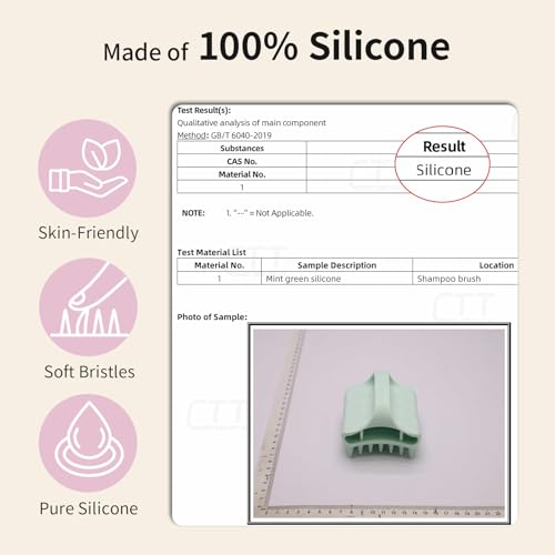 RHOS Scalp Massager Shampoo Brush - Soft Silicone Scrubber for Dandruff