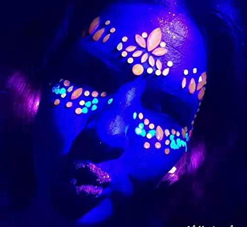 8 Sets Luminous Face Gems for Rave & Halloween Makeup