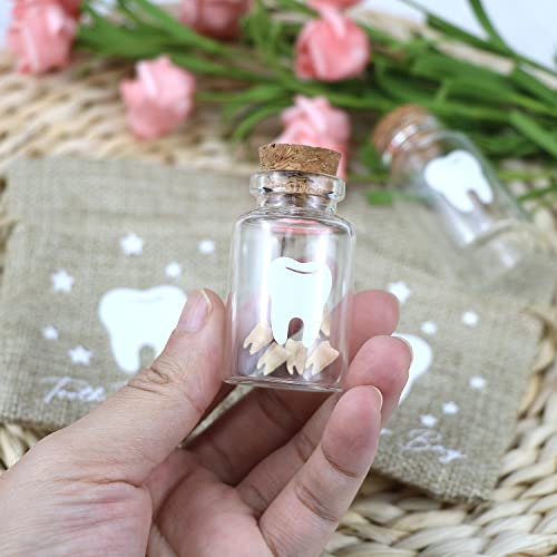 Tooth Fairy Bag Set with Glass Bottles - Kids Keepsake Gift