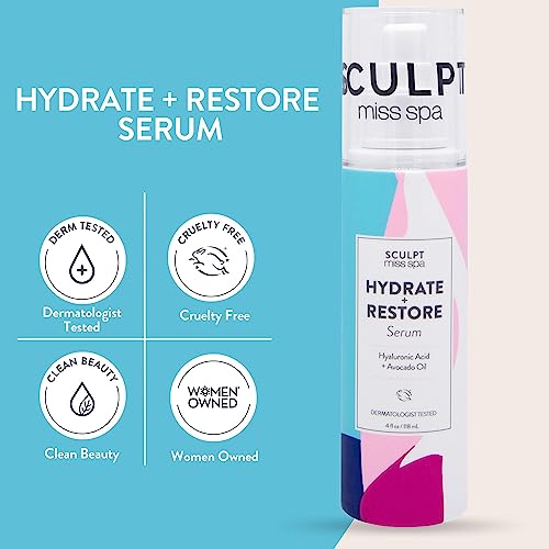 MISS SPA Hydrating Face Serum with Hyaluronic Acid & Avocado Oil for Glowing Skin