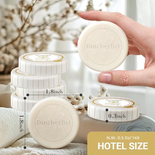 DincherBel Bulk Hotel Soap Bars, 1 oz Individually Wrapped - 100 Pack