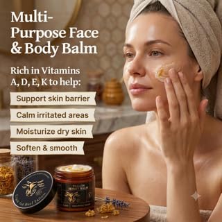 Grass-Fed Beef Tallow Honey Balm for Face & Body - 4.2 oz