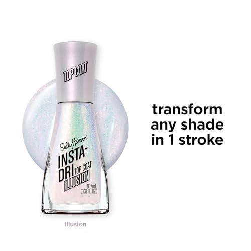 Sally Hansen Insta-Dri Top Coat - Quick Dry Shimmery White Nail Polish