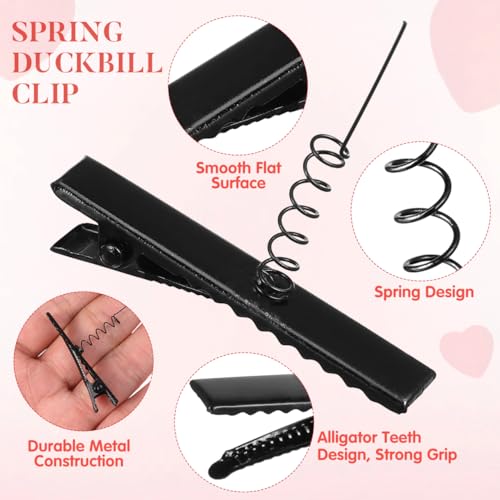 200 Pcs Metal Duckbill Hair Clips - 1.57 Inch DIY Craft Alligator Clips