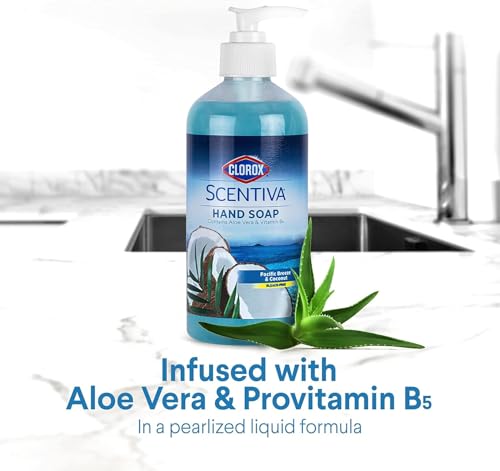Clorox Scentiva Liquid Hand Soap, Pacific Breeze & Coconut, 14 Fl Oz - 2-Pack