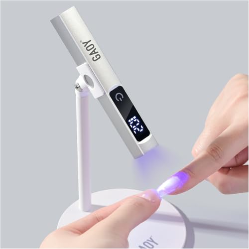GAOY Cordless Handheld UV LED Nail Lamp - Portable Rechargeable Gel Curing