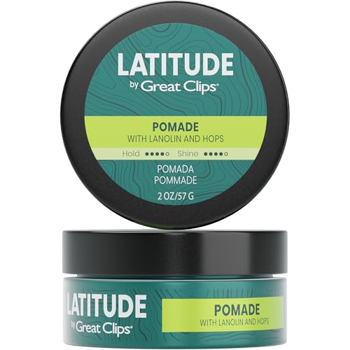Great Clips Latitude Men’s Pomade, High Hold Hair Styling Gel - 2oz