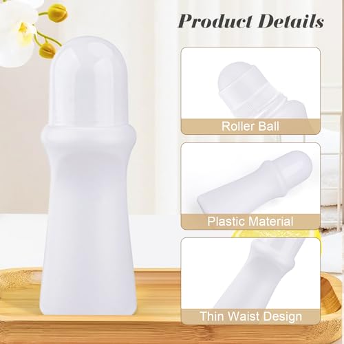 10 Pack 75ml Roll-On Bottles for Essential Oils & Cosmetics