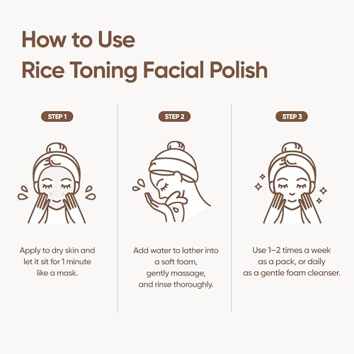 BANILA CO Rice Toning Facial Wash 6.34 oz | Vegan Cleanser with Niacinamide