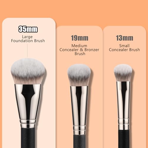 TEOYALL Large Foundation Brush for Seamless Makeup Application