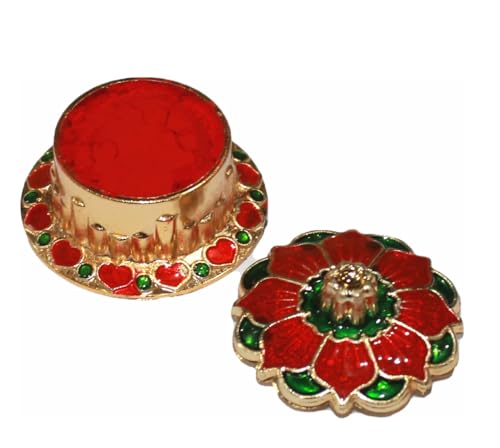 Pure Indian Dark Red Kumkum Powder for Makeup & Rituals