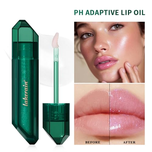 SHEEYOON Color Changing Lip Oil - PH Activated Gloss for Personalized Pink Tint