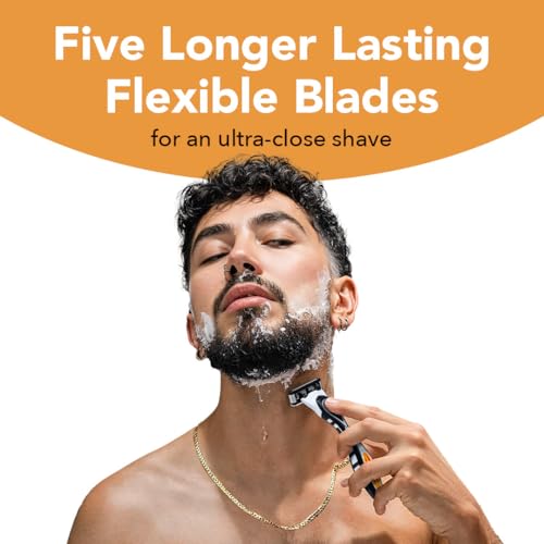 BIC Flex 5 Refillable Men's Razors with 12 Razor Cartridges