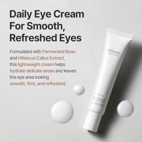 Mixsoon Bean Eye Cream 20ml - Nourishing, Firming for Dark Circles