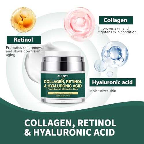 Retinol Face Moisturizer Cream with Collagen & Hyaluronic Acid