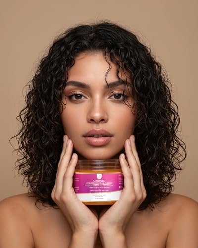 MAKOF BEAUTY Curl Defining Custard Gel - 12 fl oz for Frizz Control
