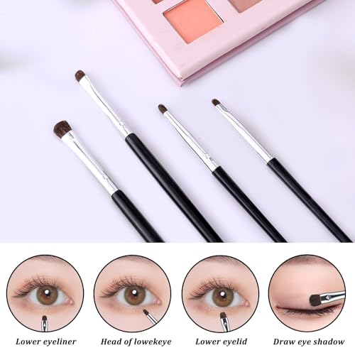 8-Piece Eye Makeup Brush Set with Soft Pony Hair Bristles