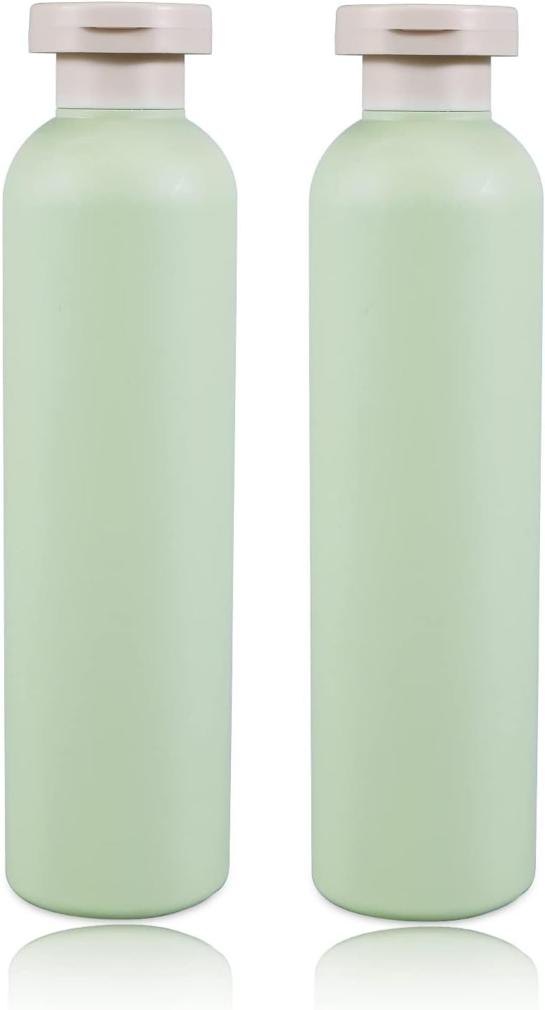 Refillable 8.8oz Squeeze Bottles - Plastic Travel Containers for Creams, Lotions & Shampoo | 2-Pack