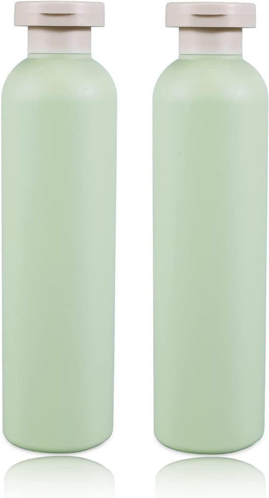 Refillable 8.8oz Squeeze Bottles - Plastic Travel Containers for Creams, Lotions & Shampoo | 2-Pack