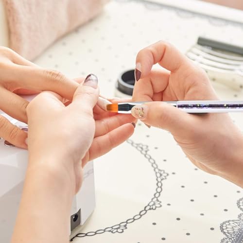 6-Piece Double-Ended Nail Art Brush Set for Precision Detailing