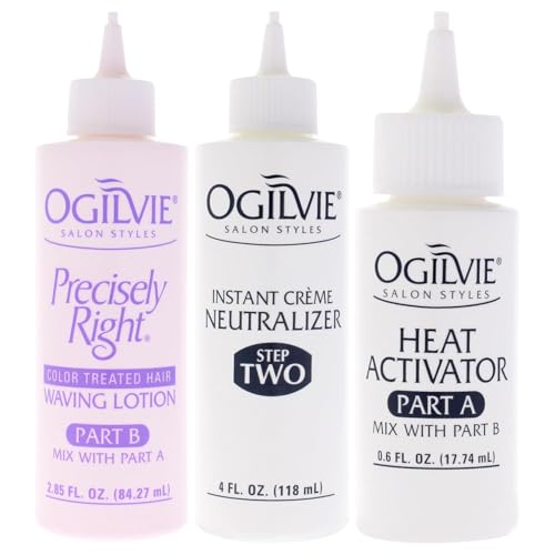 Ogilvie Salon Styles Professional Conditioning Perm Kit - Heat Activated for All Hair Types