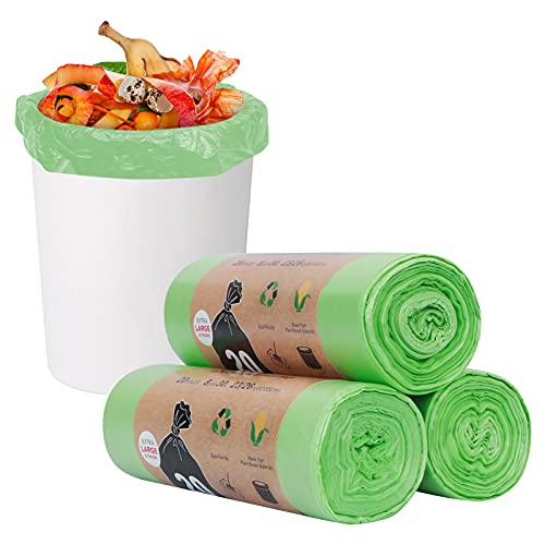 Toplive 8 Gallon Degradable Trash Bags - Heavy Duty Bin Liners