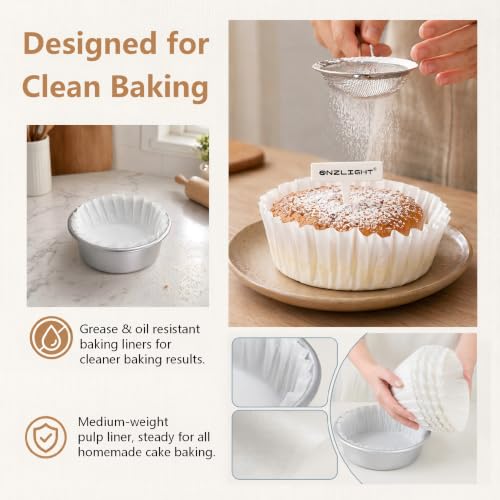 6 Inch Non-Stick Parchment Liners - 100 Count for Cheesecakes
