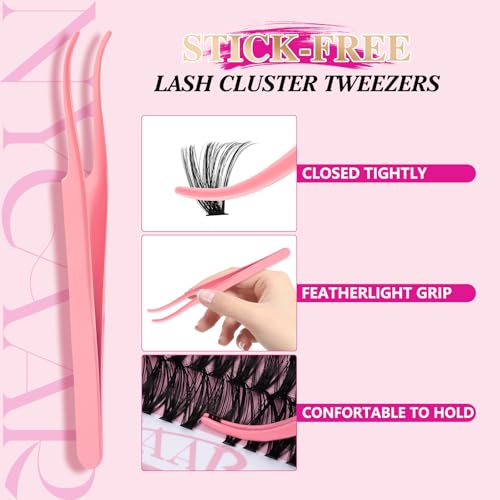 NYCAAR DIY Eyelash Extension Kit 280Pcs - Natural to Dramatic Lash Clusters