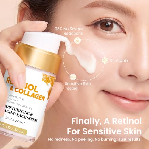 Bealions Retinol Serum for Face 1 Fl Oz Anti-Aging & Brightening Skin Care