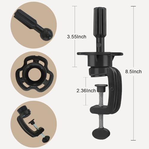 Adjustable Wig Mannequin Head Stand with 360° Rotation