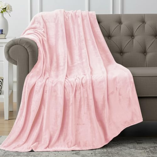 Utopia Bedding Ultra Soft Fleece Throw Blanket - Pink 50x60