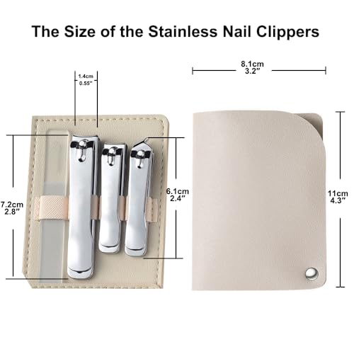 Stainless Steel Callus Remover and Nail Clippers Set - 14 PCS