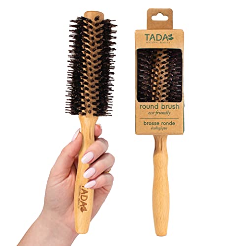TADA Beauty Bamboo Round Brush - Eco-Friendly Detangling Brush